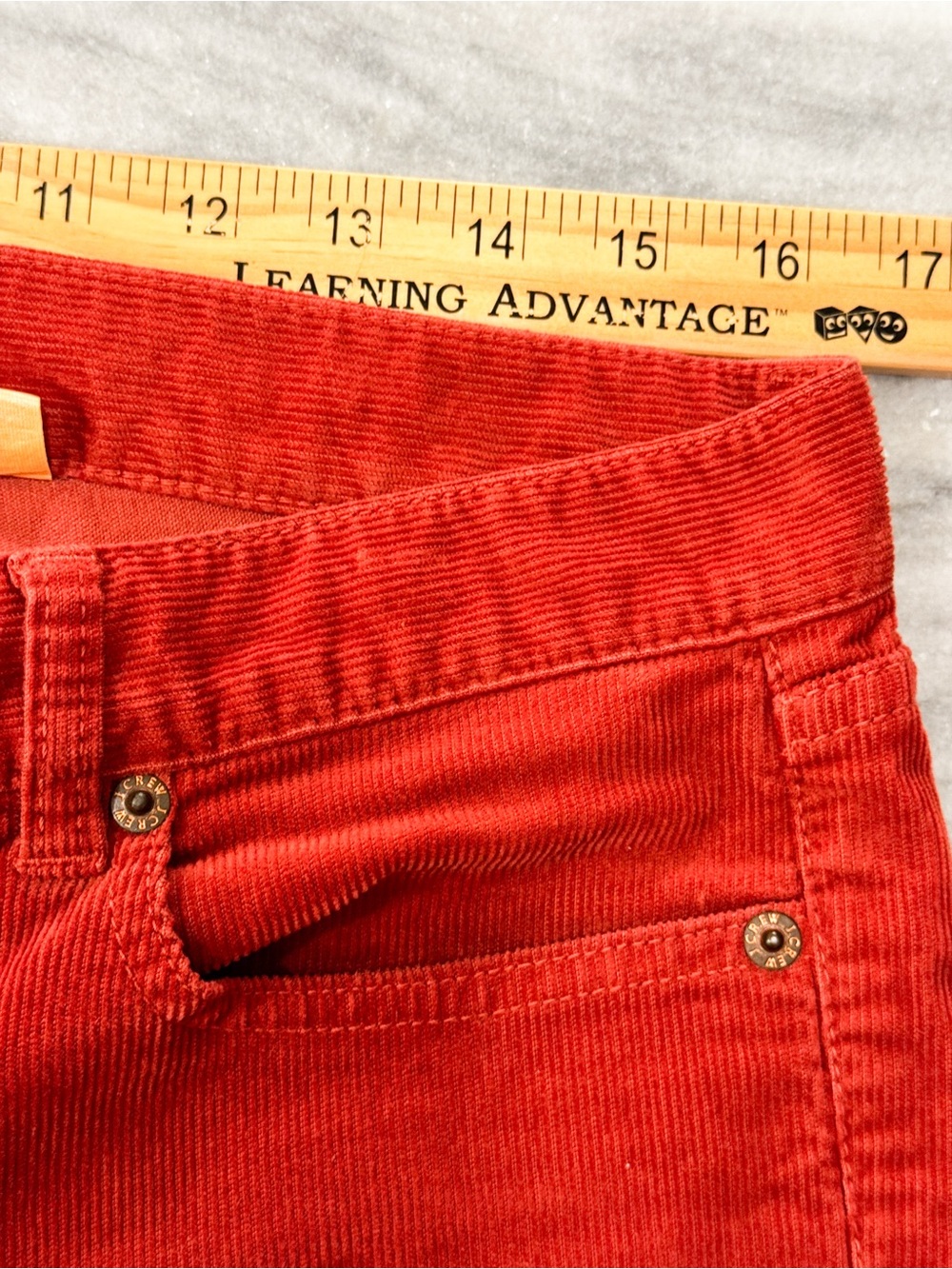 J. Crew Women's Rust Red Skinny Corduroy Pants City Fit Sz 30 - Picture 3 of 6
